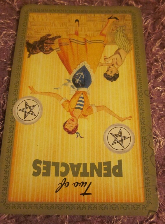 Everyday Tarot, 5/2/11: Smashed Plates and the Reversed 2 of Pentacles