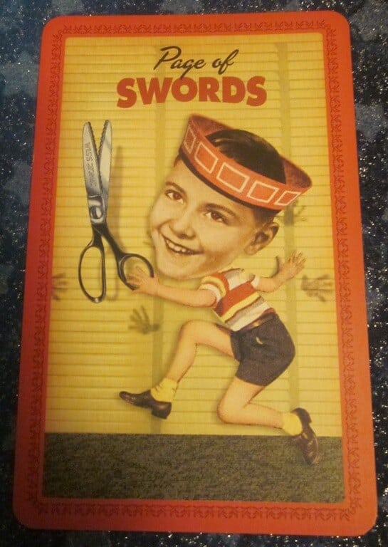 08/06/11: Watch Your Mouth! | Page of Swords Everyday Tarot