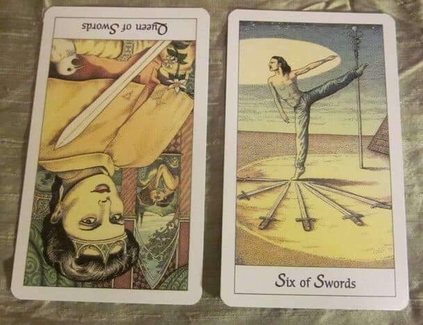 01/19/12: Hard Enough Already |Rev Queen of Swords, Six of Swords