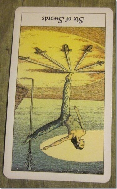 06/17/12: Loving the Fear Monster | Rev 6 of Swords Everyday Tarot