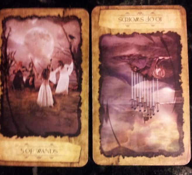 03/11/13: Don’t Pick up that Stick! / 5 Wands, Rev 10 Swords Everyday Tarot