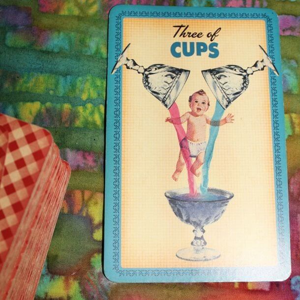 12/18/13: One of a Some / 3 of Cups Everyday Tarot