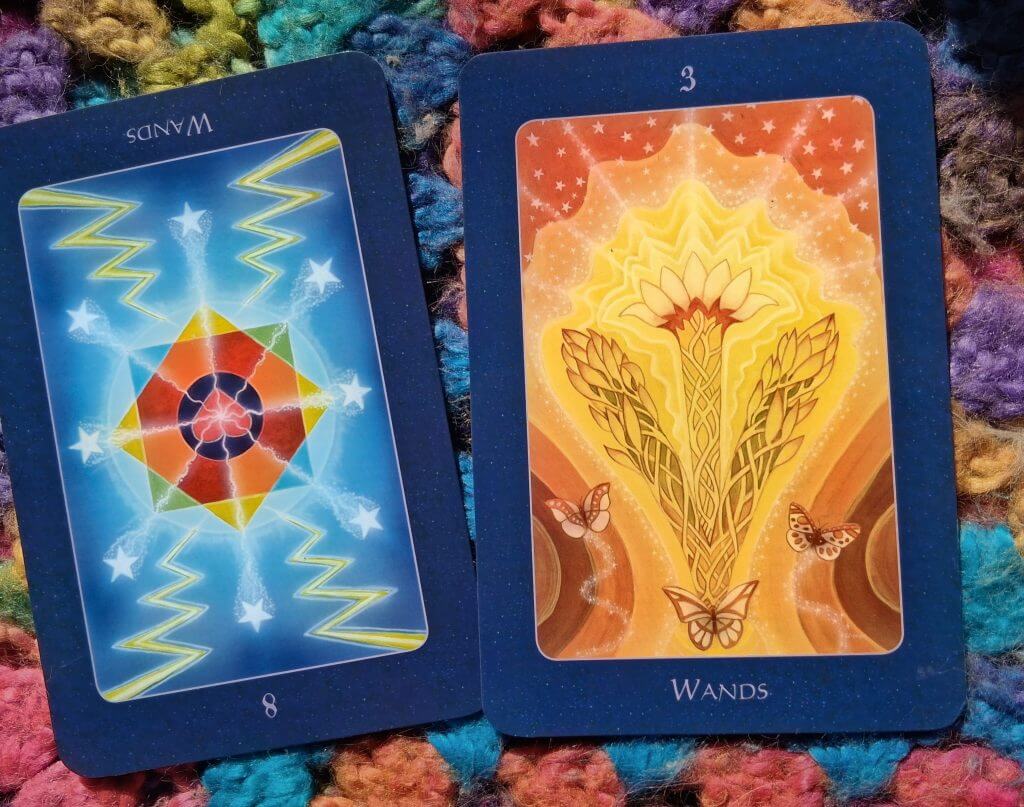 8 of Wands Rx and 3 of Wands: Rerouting Your Trip Everyday Tarot